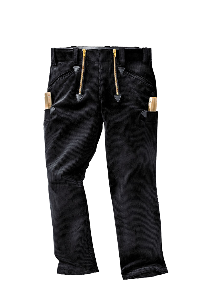 KRÄHE guild trousers without bell bottom