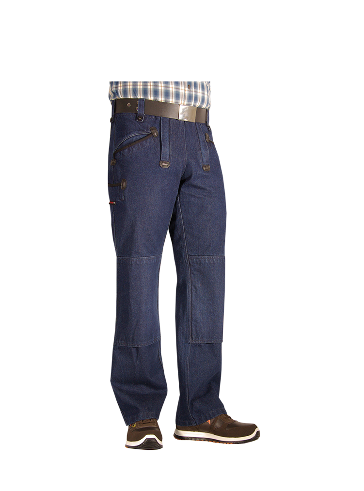 FLORIAN Zunfthose Jeans mit verdeckten RV