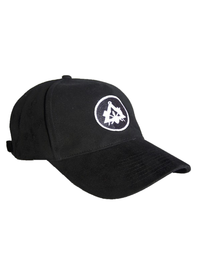 Cap with mason emblem