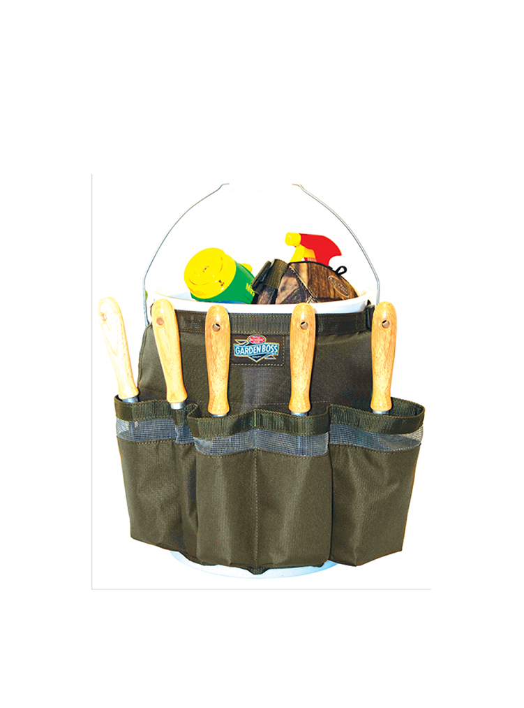 Bucket organizer with bucket for gardening